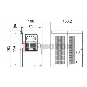 Falownik skalarny trójfazowy GD10-1R5G-4-B 1,5kW 3x400V